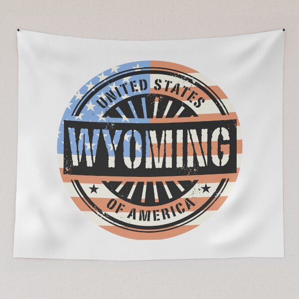 Item preview, Wyoming, USA flag designed and sold by studio838.