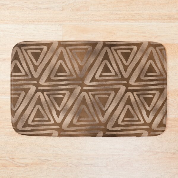 Item preview, Triangle Geometric Brown Bronze Pattern for Coffee Lovers designed and sold by WOW TeesAndThings.