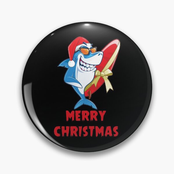 Item preview, Merry Christmas, Xmas, Surfer Shark, Xmas designed and sold by ThommyBLN.