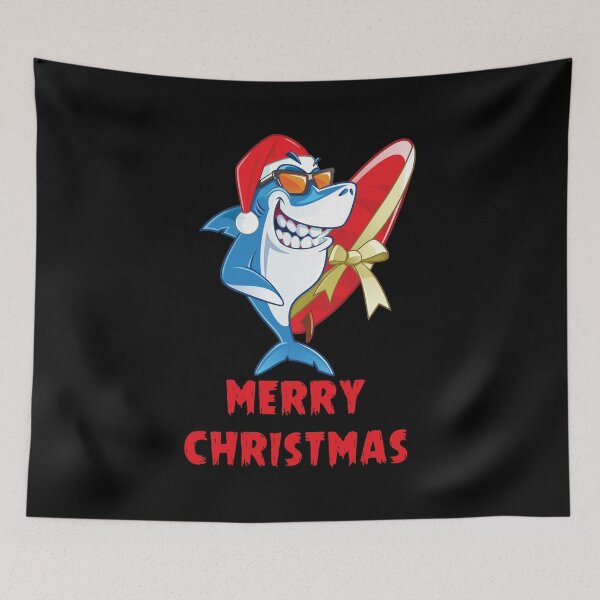 Item preview, Merry Christmas, Xmas, Surfer Shark, Xmas designed and sold by ThommyBLN.