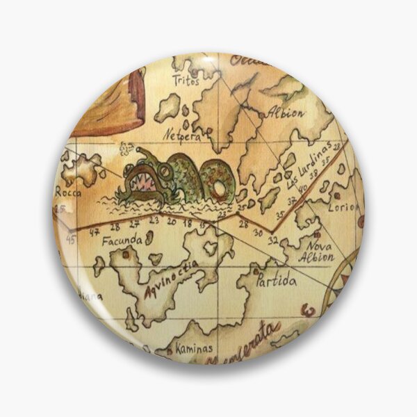 Item preview, Old World Antique Map Ancient Atlas Vintage Pirate Caribbean Maps Gifts designed and sold by TopTeeShop.