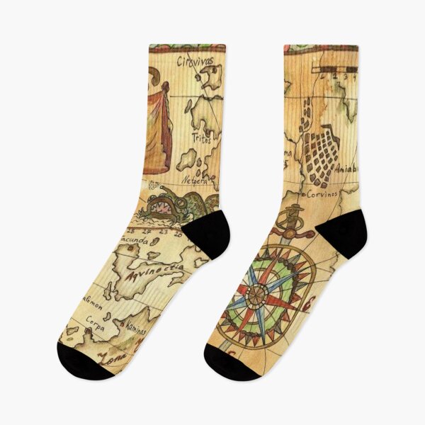 Item preview, Old World Antique Map Ancient Atlas Vintage Pirate Caribbean Maps Gifts designed and sold by TopTeeShop.