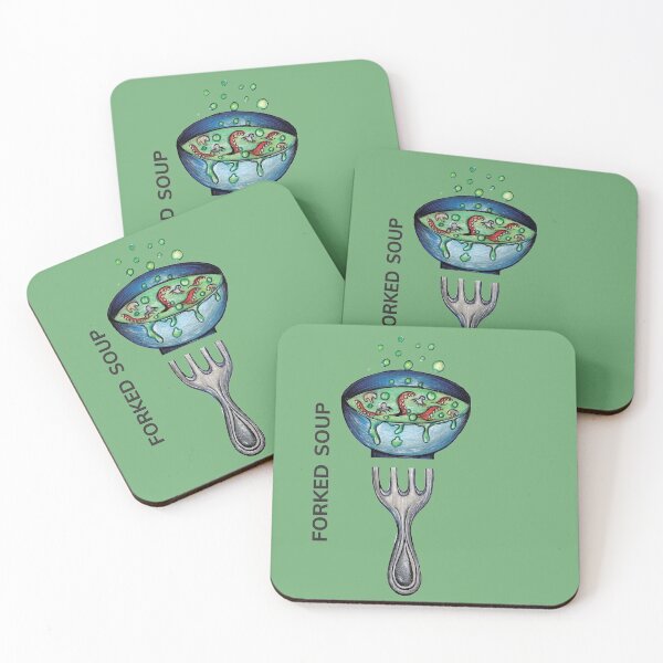 Item preview, FORKED SOUP by FrankenDuo faded green designed and sold by FrankenDuo.