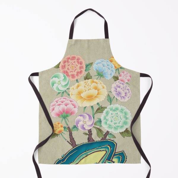 Item preview, Minhwa: Peony Flowers and Rock Type A (Korean traditional/folk art) designed and sold by minsillust.