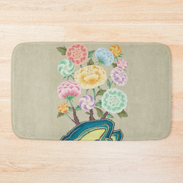 Item preview, Minhwa: Peony Flowers and Rock Type A (Korean traditional/folk art) designed and sold by minsillust.