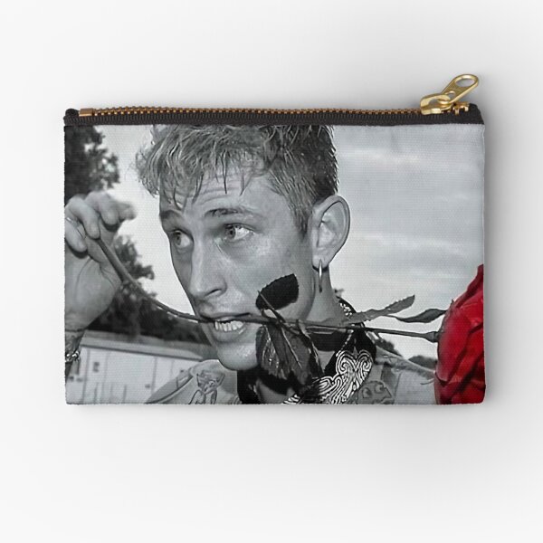 kellys with red rose in mouth Zipper Pouch