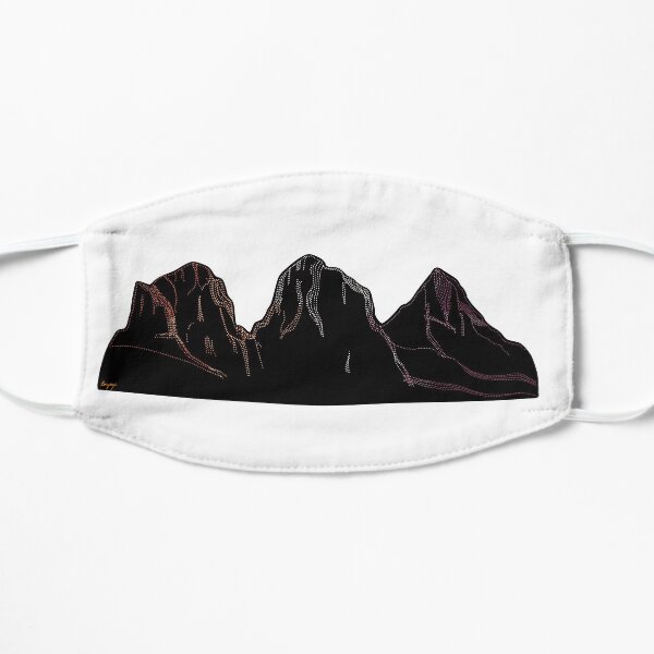 Three Sisters Mountain Flat Mask