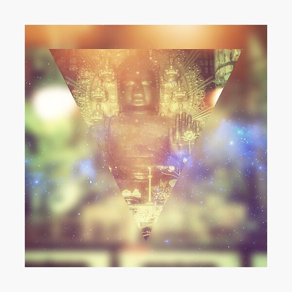 Buddha May Peace Prevail Within You Abstract Geometric Photographic Print