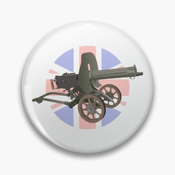 Item preview, Maxim Gun with British Flag designed and sold by NorseTech.