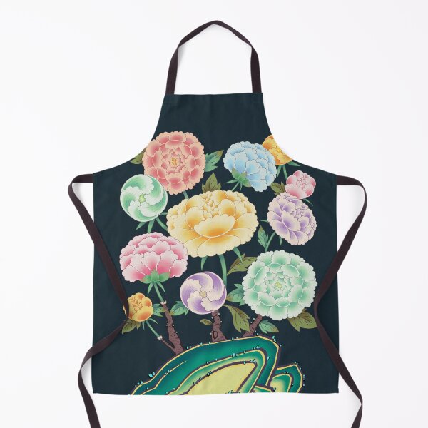 Item preview, Minhwa: Peony Flowers and Rock Type B (Korean traditional/folk art) designed and sold by minsillust.