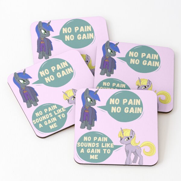Item preview, no pain no gain funny kawaii unicorn designed and sold by GoodyLeo.