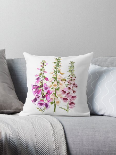 Item preview, Foxgloves & Bee  designed and sold by Leatextileart.