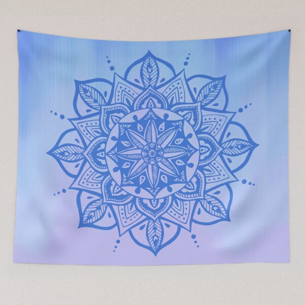 Item preview, Mandala - blue and purple gradient  designed and sold by bohoDecor.