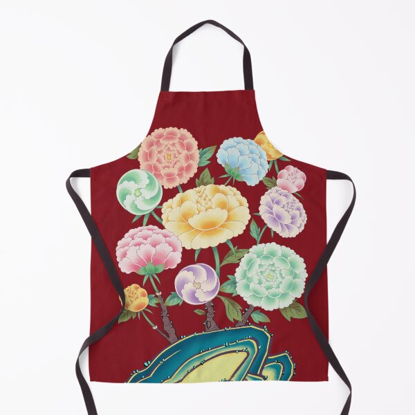 Item preview, Minhwa: Peony Flowers and Rock Type C (Korean traditional/folk art) designed and sold by minsillust.