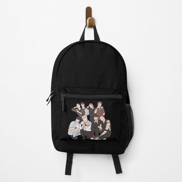 Item preview, Stray Kids Backdoor ot8 sticker and Backpack designed and sold by Amy Hearts.