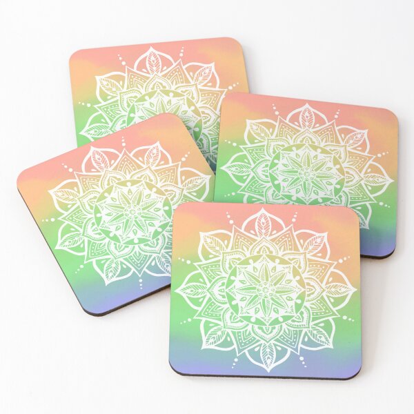 Item preview, Pastel tie dye mandala  designed and sold by bohoDecor.