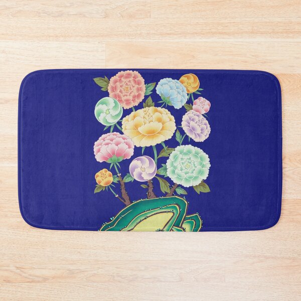Item preview, Minhwa: Peony Flowers and Rock Type D (Korean traditional/folk art) designed and sold by minsillust.