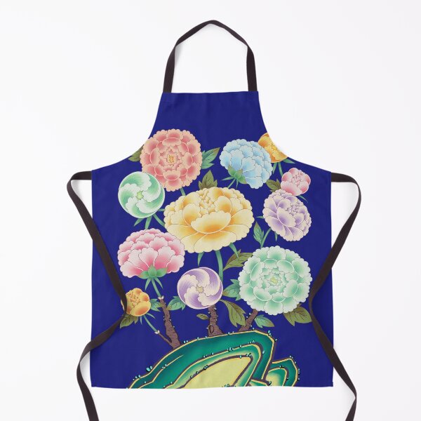 Item preview, Minhwa: Peony Flowers and Rock Type D (Korean traditional/folk art) designed and sold by minsillust.