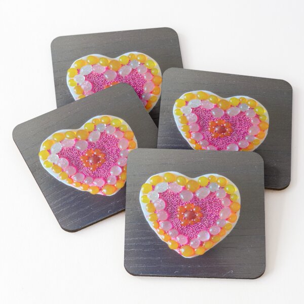 Item preview, Pink Heart Mosaic designed and sold by Taranodongirl7.