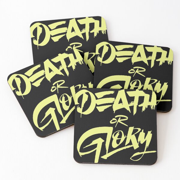 Item preview, Death or Glory. Black on yellow designed and sold by Kingofdotlondon.