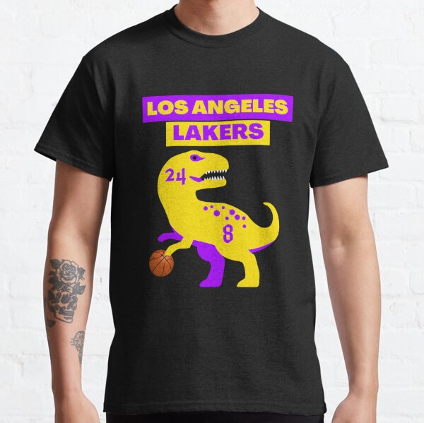 Los Angeles Lakers Bastketball Dinosaur Graphic T-Shirt Dress for Sale by  Quadghouls