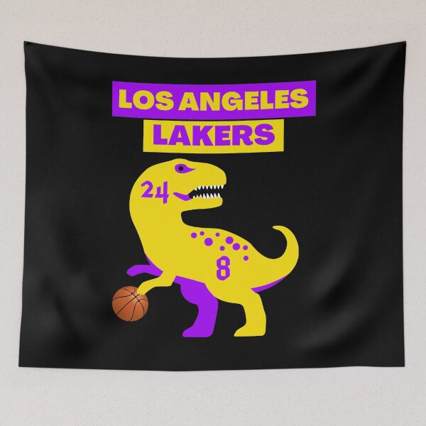 Item preview, Los Angeles Lakers Bastketball Dinosaur designed and sold by Quadghouls.
