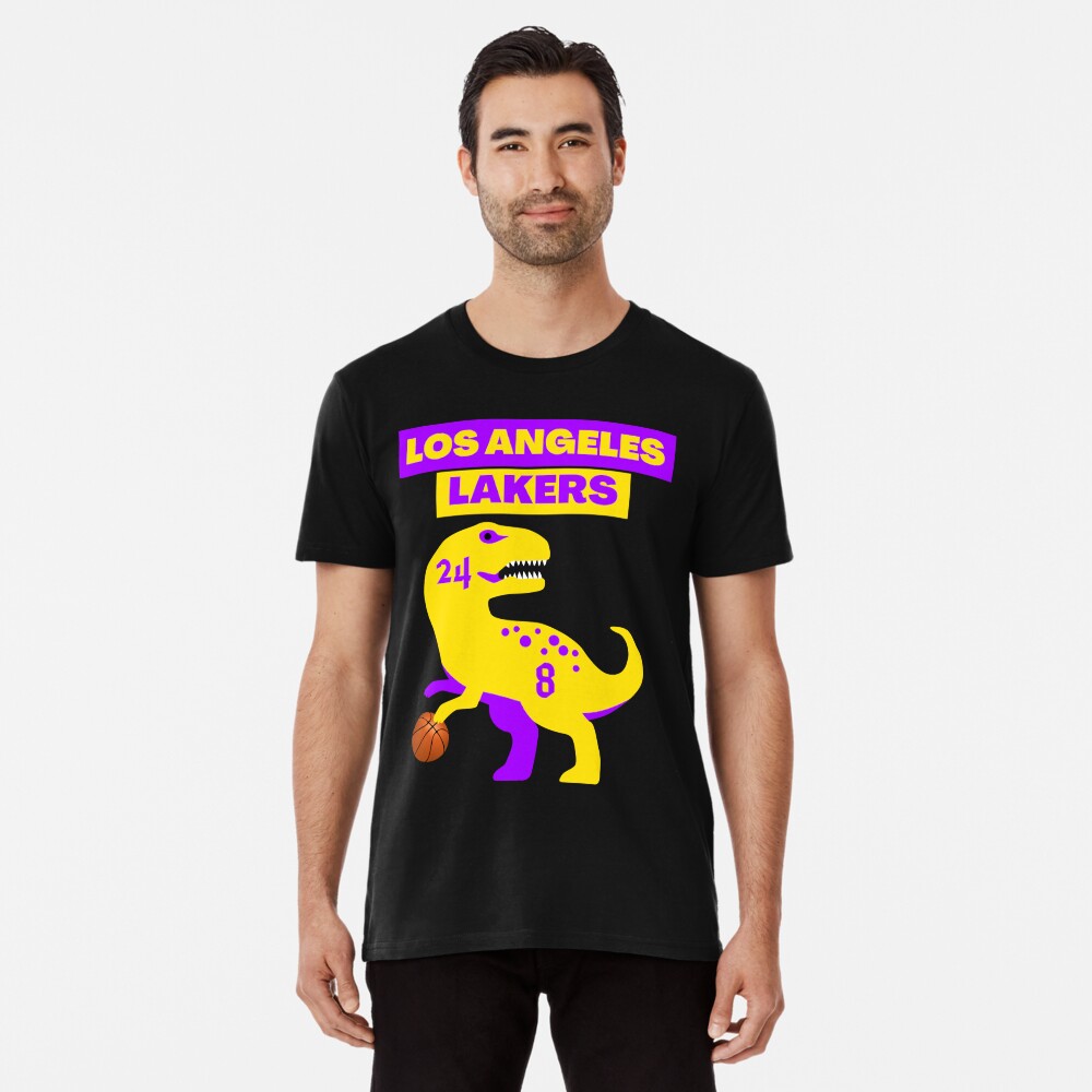 Los Angeles Lakers Bastketball Dinosaur Graphic T-Shirt Dress for Sale by  Quadghouls