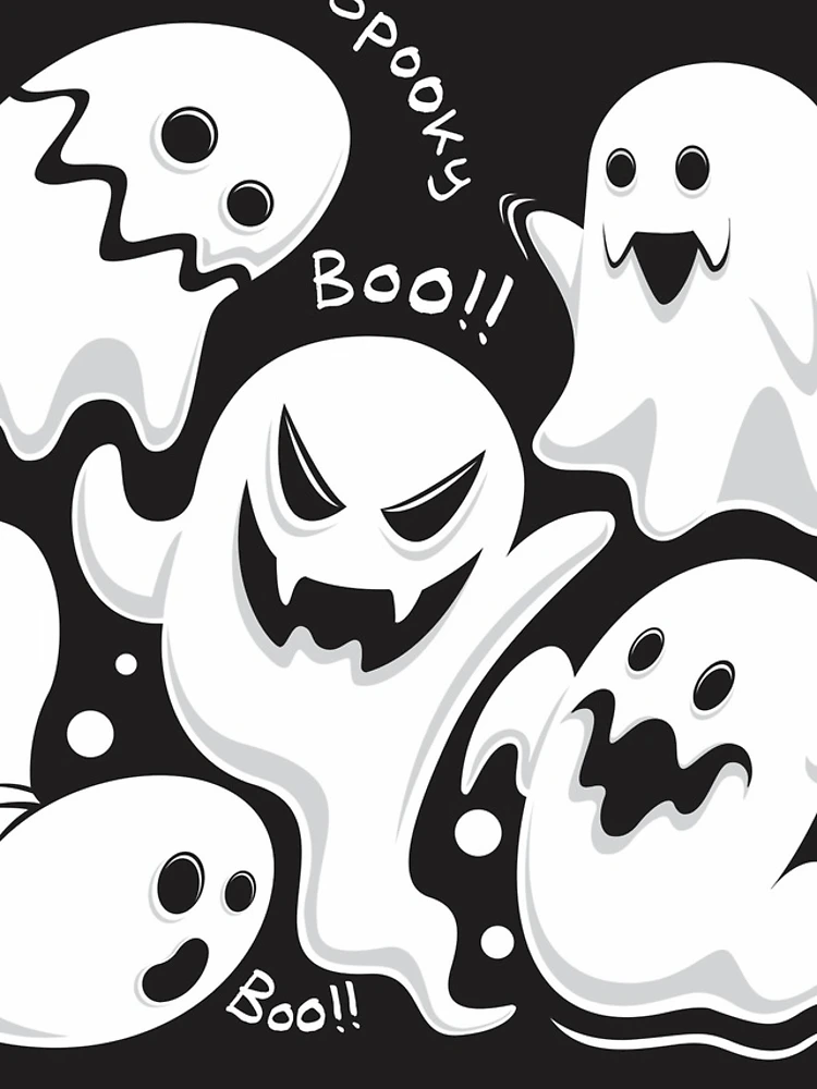 Thumbnail 5 of 5, iPhone Case, Spooky Ghost Boo Pattern designed and sold by PatternSquare.