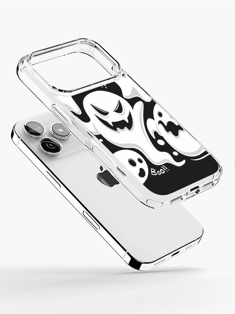 Thumbnail 2 of 5, iPhone Case, Spooky Ghost Boo Pattern designed and sold by PatternSquare.