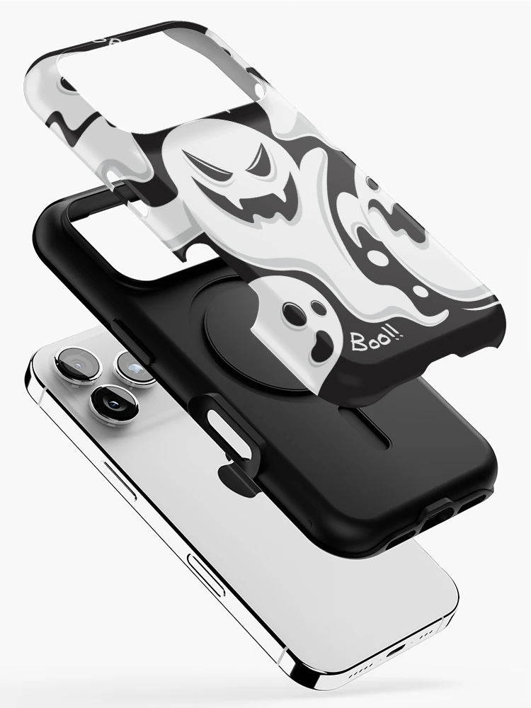 Thumbnail 2 of 4, iPhone Case, Spooky Ghost Boo Pattern designed and sold by PatternSquare.