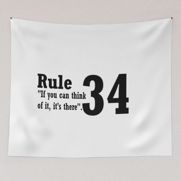 Item preview, Rule 34 designed and sold by PillowPuns.