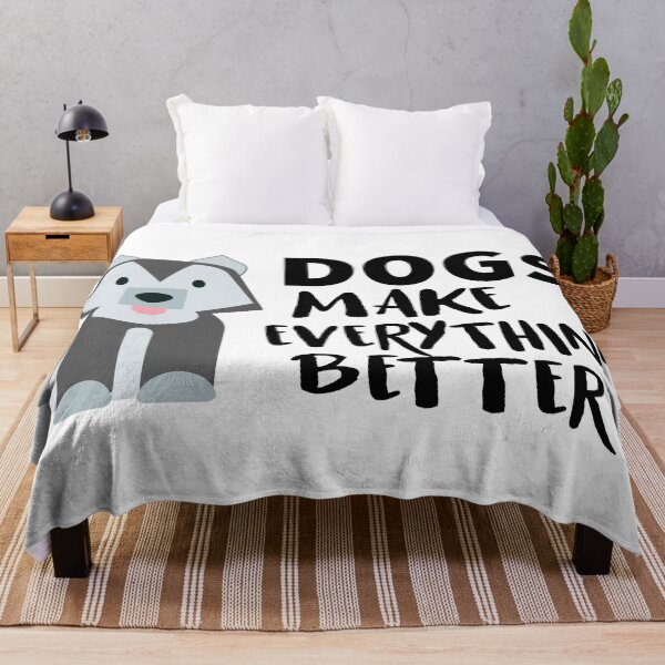 Item preview, Dogs Make Everything Better Husky Kawaii designed and sold by MousaObaid.