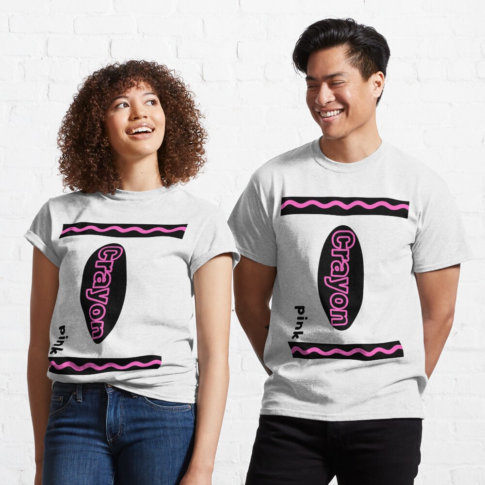 Short-Sleeve Pink Crayons T-Shirt