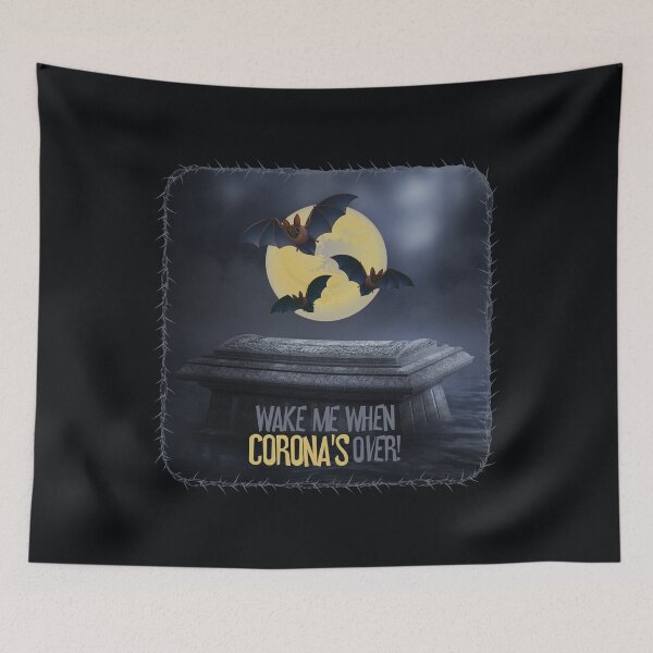 Item preview, Halloween Corona Humour: Wake Me When Corona’s Over! designed and sold by PawsitiveMum.
