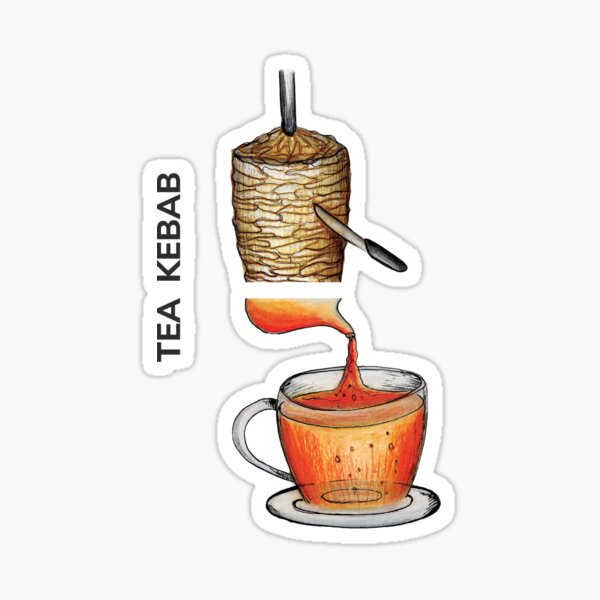 TEA KEBAB by FrankenDuo Sticker