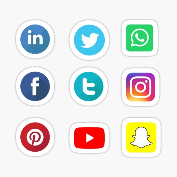 Pack de logos de médias sociaux Sticker