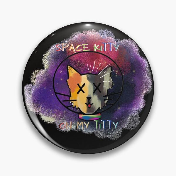 Artikelvorschau, Space Kitty On My Titty (Kleiner Brustdruck) entworfen und verkauft von LunaDaAlien.
