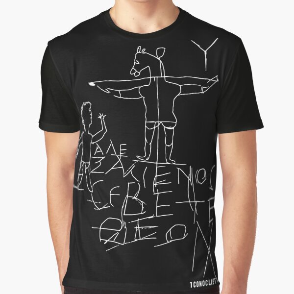Vista previa del artículo con la obra «Alexamenos graffito vers 2», diseñado y vendido por 1CONOCLA5T.