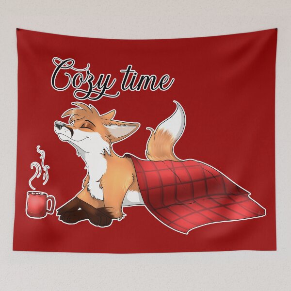 Item preview, Cozy Time Foxy Blanket designed and sold by KitaWolfpaw.
