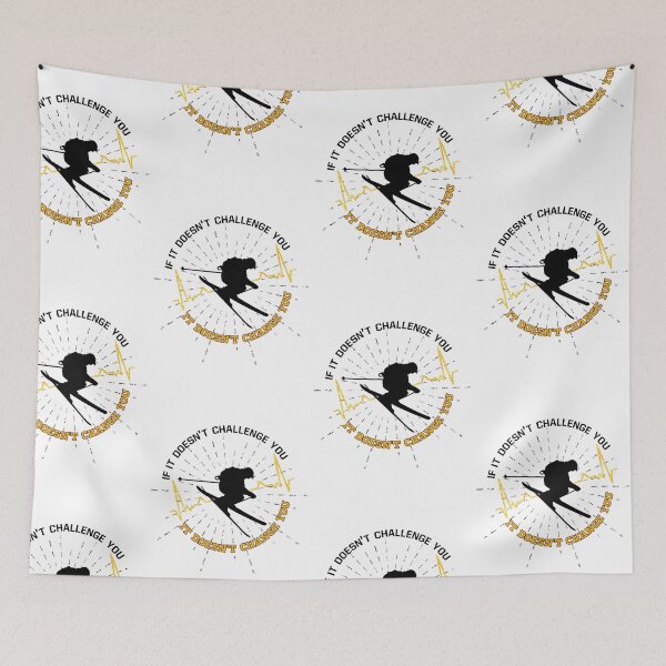 Item preview, skiing love - ski heartbeat designed and sold by pirminio.