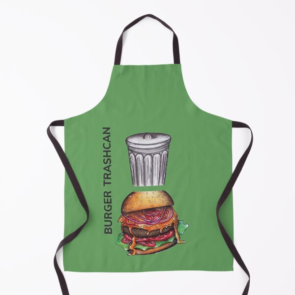 Item preview, BURGER TRASH CAN by FrankenDuo dull green designed and sold by FrankenDuo.