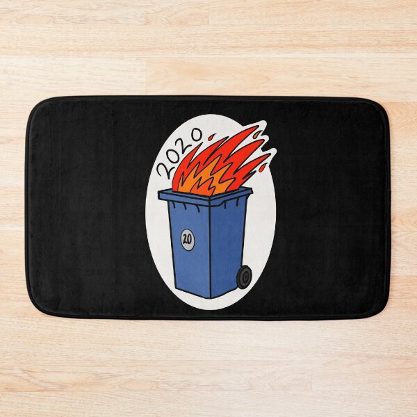 Item preview, 2020 Blue wheelie bin fire designed and sold by HeffDesigns.