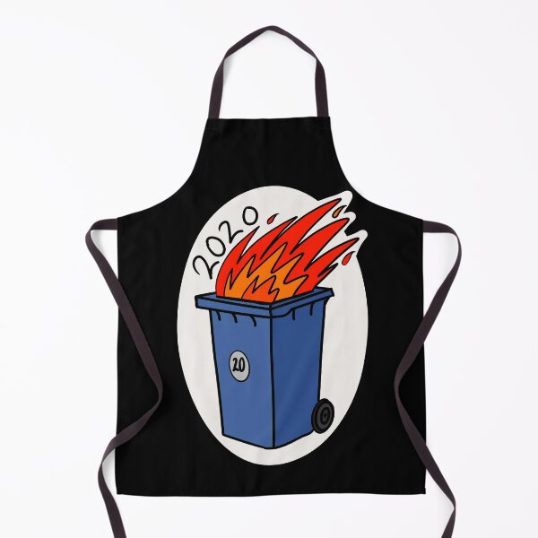 Item preview, 2020 Blue wheelie bin fire designed and sold by HeffDesigns.