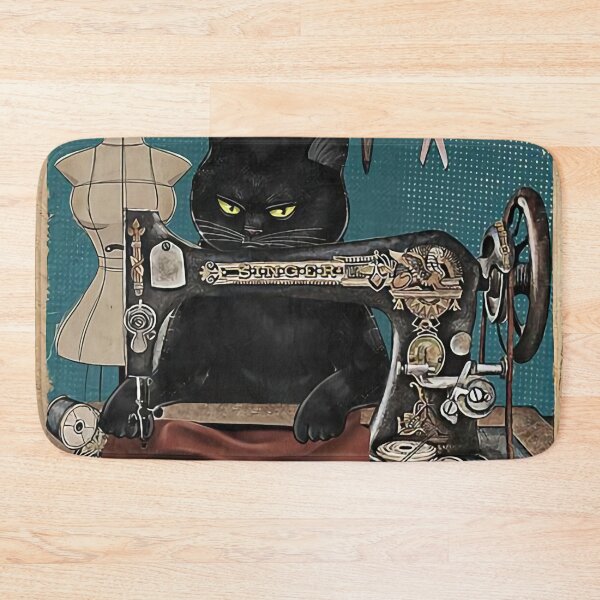 Item preview, Cat sewing because murder is wrong designed and sold by ryanmcclure.