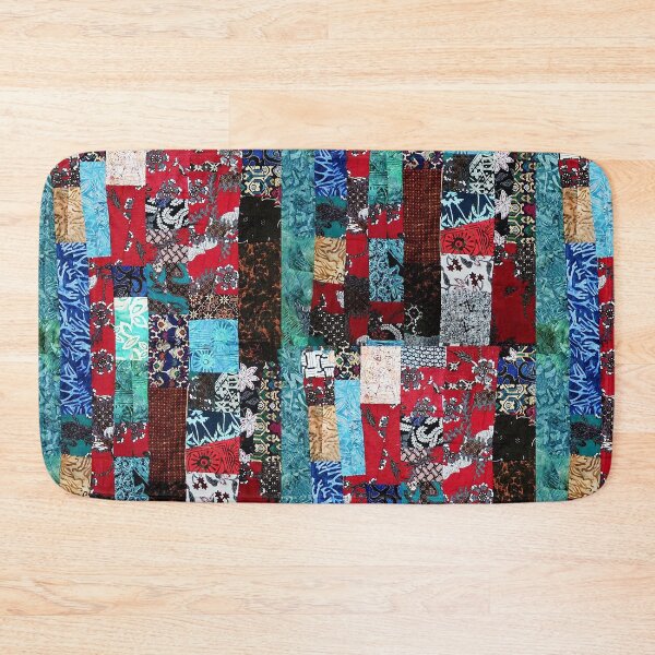Item preview, Indonesian Batik Patchwork Red Blue Tone designed and sold by Lojicraft.