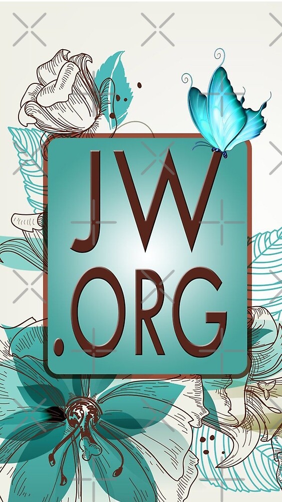Jw Org Logo Blue Floral By Yesido Redbubble Jw Org Logo Blue Floral By Yesido Redbubble