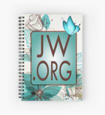 JW.ORG LOGO BLUE FLORAL Spiral Notebook