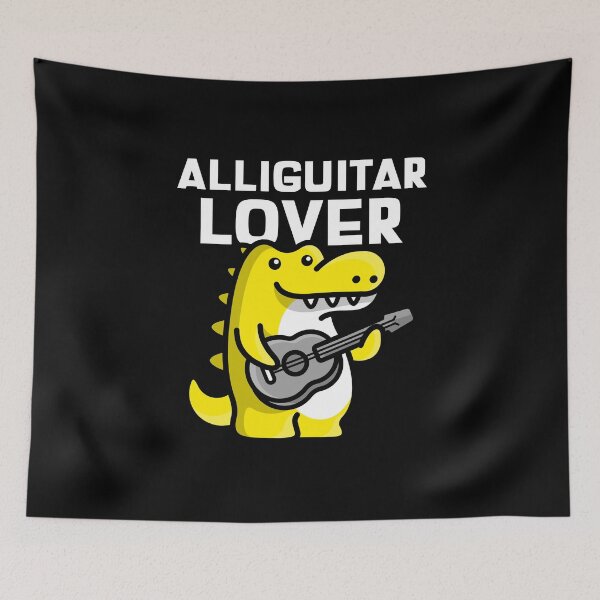 Item preview, Alliguitar Lover, Yellow Alligator designed and sold by boisebug.