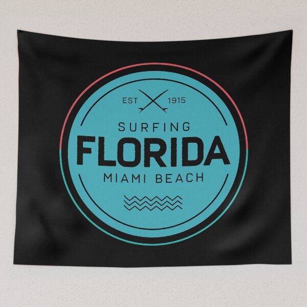 Item preview, Vintage Surfing Florida FL Miami Beach Retro 80s Souvenir designed and sold by merchzy.