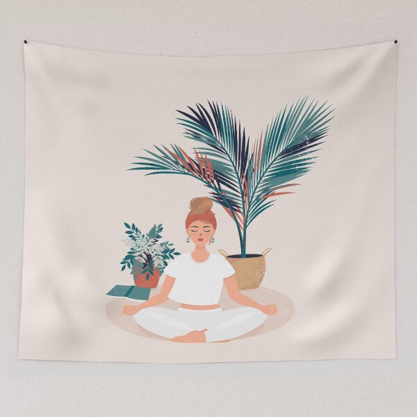 Item preview, Girl Who Practices Yoga  designed and sold by paradiskt.